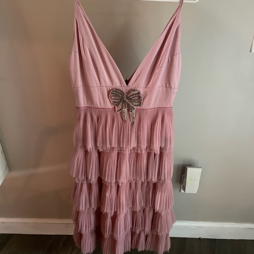 PROM DRESS, Boutique pink ruffle dress